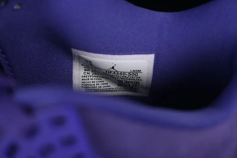 All categories Air Jordan Jordan series basketball shoes Air Jordan 4 Nigel Sylvester x Air Jordan 4 Retro "Purple" AJ4 Joe 4 joint blue brick HF4340-500